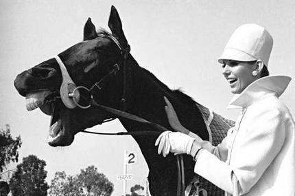 Caroline Bell at the 1969 Melbourne Cup